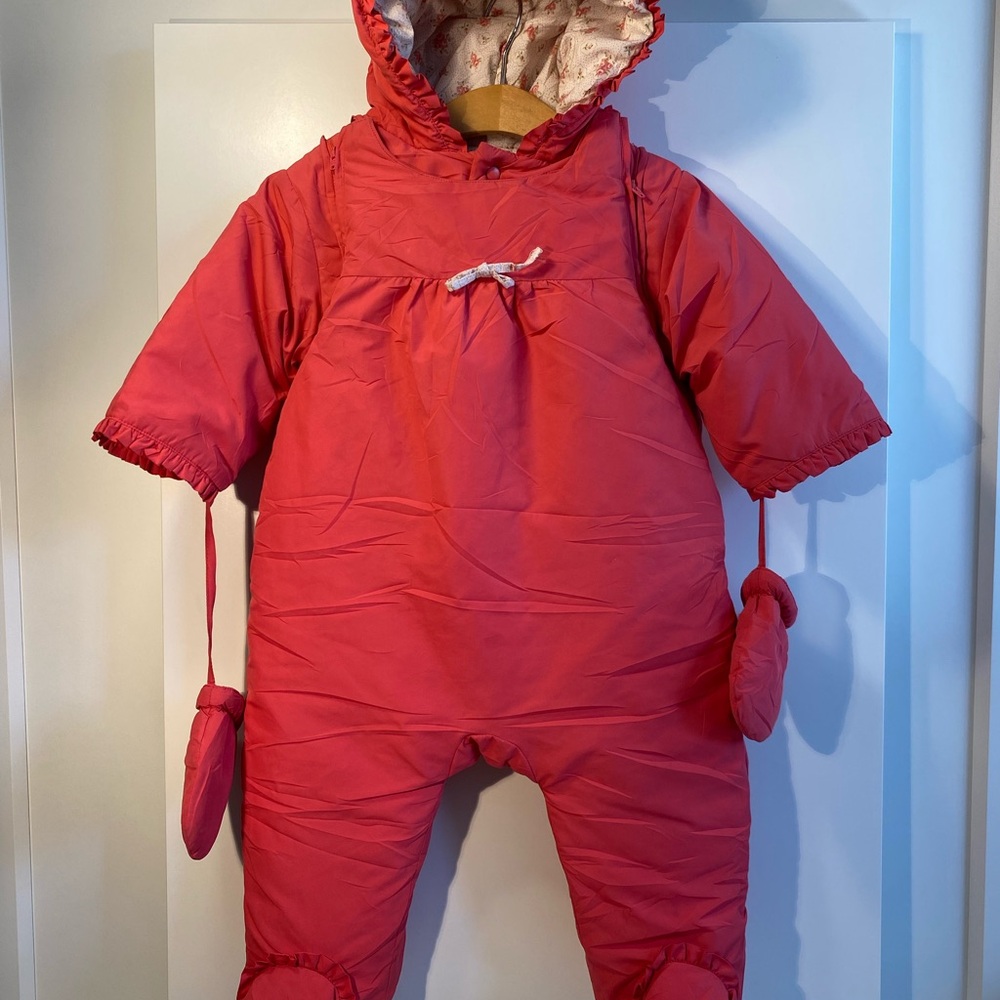 Jacadi Coral Baby Snowsuit for 12months old